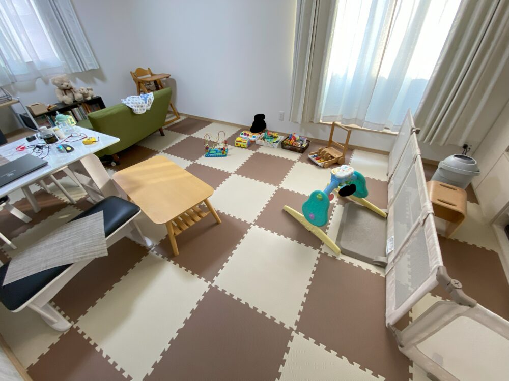 ジョイントマット敷いた後