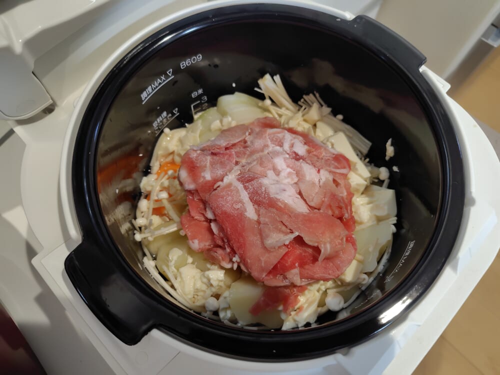 カレーの加熱前